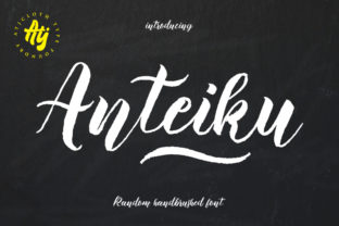 Anteiku: A Textured Brush Font for Natural Branding
