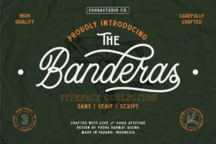 Banderas: A Vintage Handwritten Font for Small Business