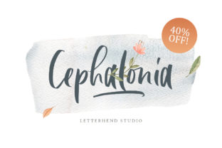 Cephalonia: A Romantic Handwritten Font for Editorial Design