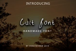 Cuit: A Modern Handwritten Font for Smart Branding