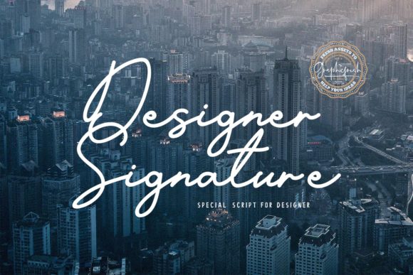 Designer Signature: A Contemporary Handwritten Font for Branding