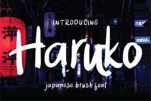 Haruko: A Bold Script Font for Modern Editorial Design