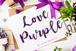 Love Purple: A Magical Handwritten Font for Makers
