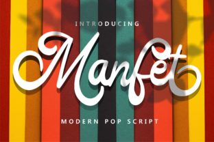 Manfet: A Playful Script Font for Small Business Branding