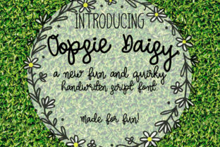 Oopsie Daisy: A Quirky Handwritten Font for Makers
