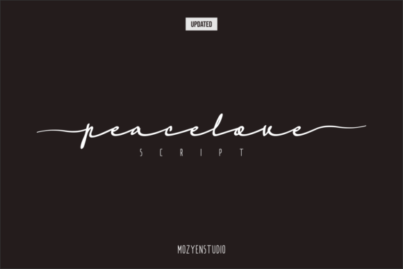 Peacelove: A Charming Script Font for Small Business