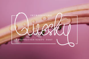Quesky: A Handwritten Script Font for Casual Branding