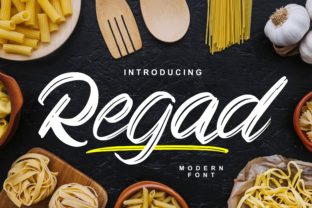 Regad: A Playful Script Font for Editorial Design