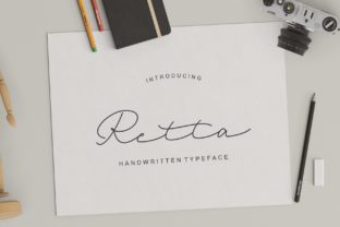 Retta: A Feminine Handwritten Typeface for Makers