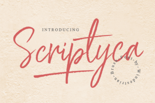 Scriptyca: A Bouncy Handwritten Font for Makers