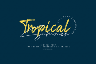 Tropical Summer: The Perfect Script Font for Campaigns