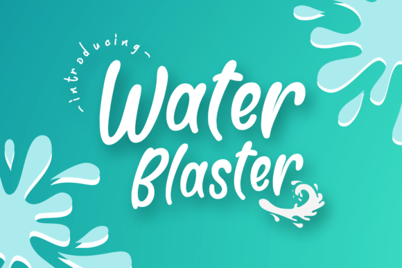 Water Blaster: A Playful Script Font for Campaigns