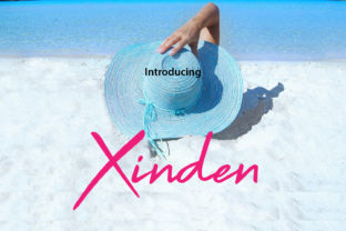 Xinden: A Modern Script Font for Editorial Design